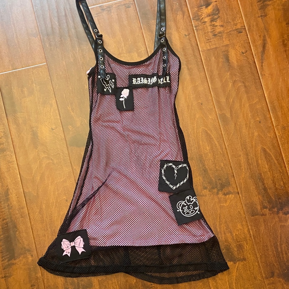 Current Mood Double Dare Ya Mesh Dress